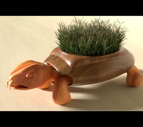 Wooden Garden Turtle preview image